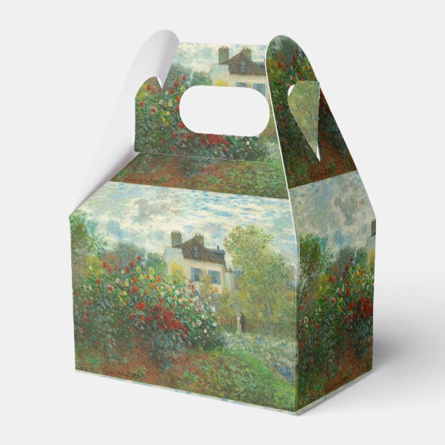 Monet Artists Garden in Argenteuil Painting Favour Box (Front Side)