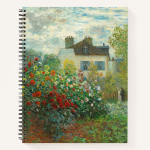 Monet Artists Garden in Argenteuil Painting Notebook