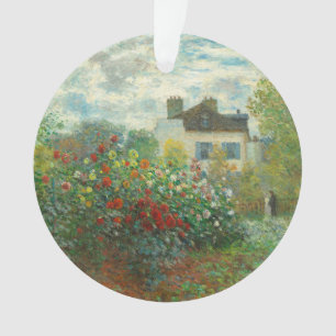 Monet Artists Garden in Argenteuil Painting Ornament