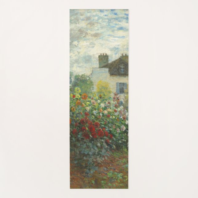 Monet Artists Garden in Argenteuil Painting Yoga Mat (Front)