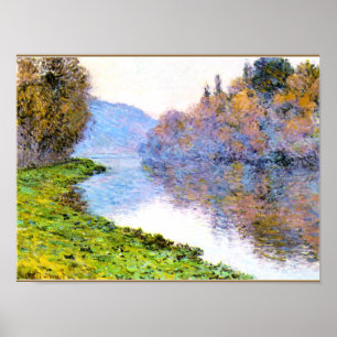 Monet - Banks of the Seine at Jenfosse Poster