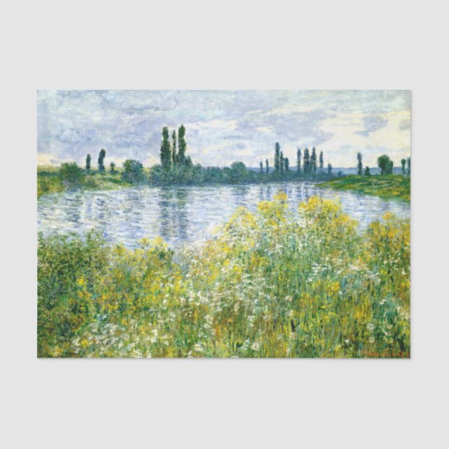 Monet - Banks of the Seine at Vetheuil Tissue Paper (Front)