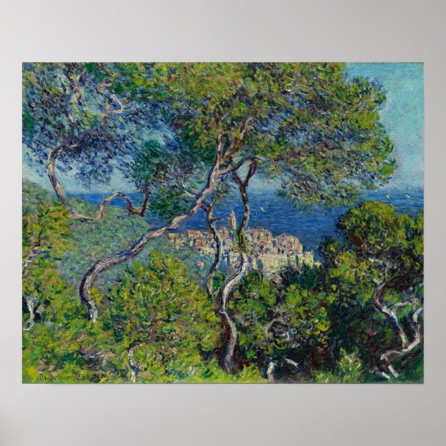 Monet Bordighera Italy Landscape Painting Poster (Front)
