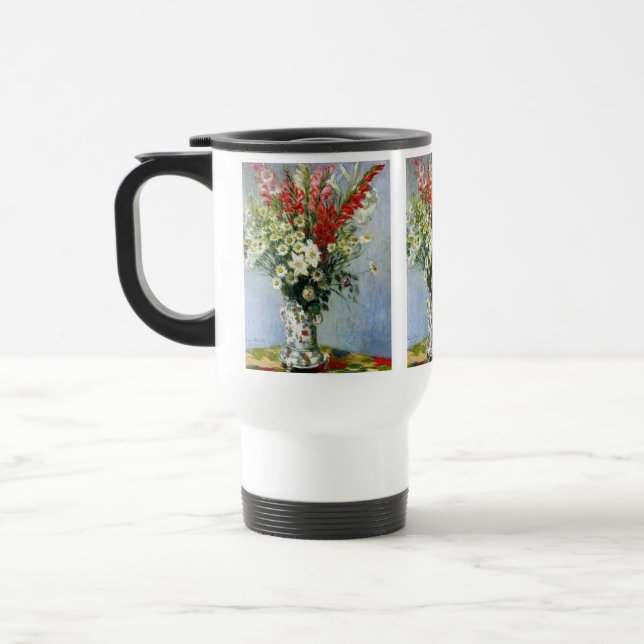 MONET Bouquet of Gladiolas No Spill Mug (Left)