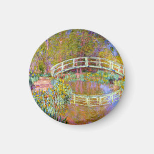 Monet - Bridge in Monet's Garden Magnet