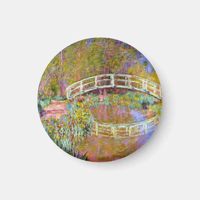 Monet - Bridge in Monet's Garden Magnet (Front)