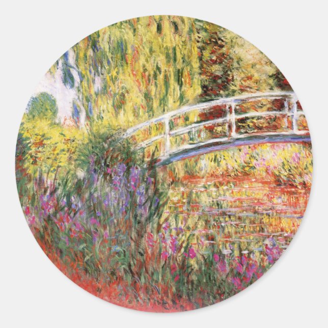 Monet Bridge Over Water Lilies Stickers (Front)
