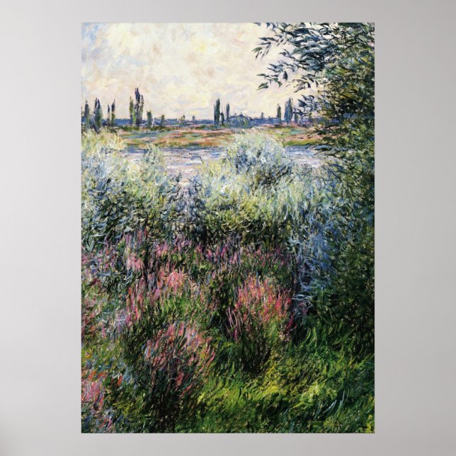 Monet - By the Seine, a Corner of the Bank Poster (Front)