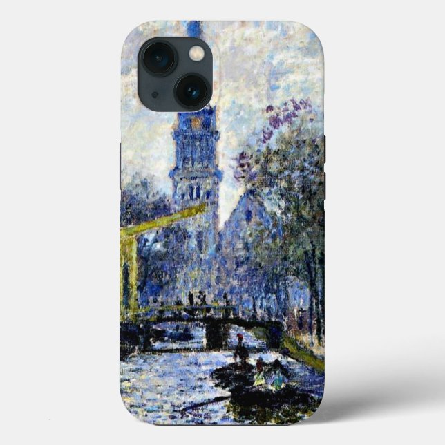Monet - Canal in Amsterdam, Case-Mate iPhone Case (Back)