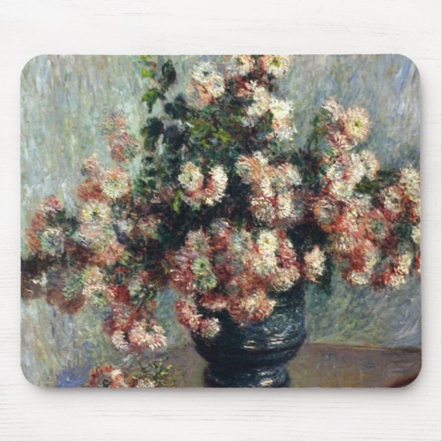 Monet Chrysanthemums Mouse Mat (Front)