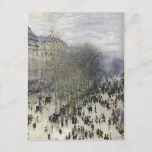 Monet, Claude Boulevard des Capucines 1873 Techniq Postcard