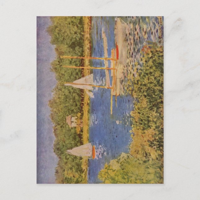 Monet, Claude Das Seinebecken bei Argenteuil 1874  Postcard (Front)