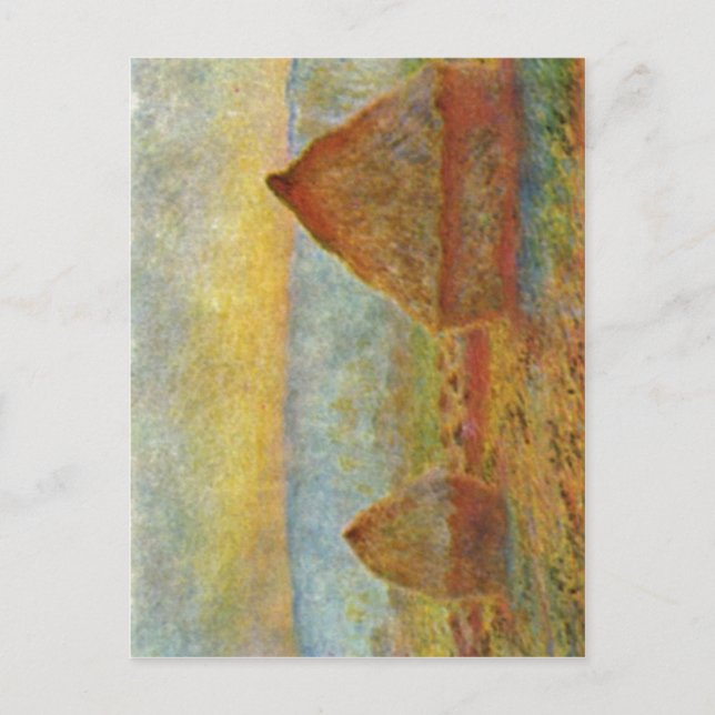 Monet, Claude Heuhaufen 1884 Technique ?l auf Lein Postcard (Front)