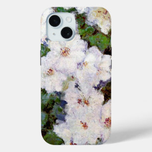 Monet - Clematis, 1887 popular floral painting, iPhone 15 Case