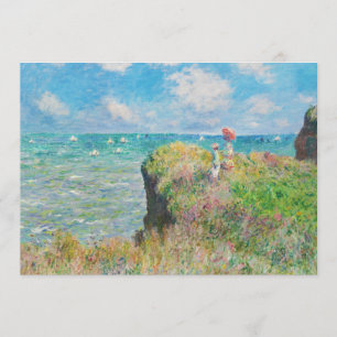Monet Cliff Walk at Pourville Invitations