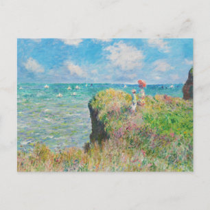 Monet Cliff Walk at Pourville Postcard