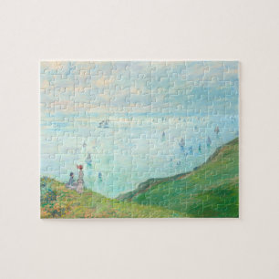Monet Cliffs at Pourville Fine Art Jigsaw Puzzle