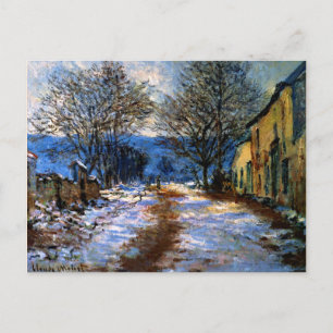 Monet - Effect of Snow at Limetz Postcard