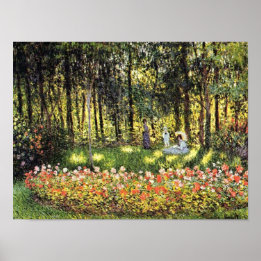 Monet Family in the Artistic Garden Print