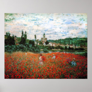 Famous Poppy Paintings Art Wall Decor Zazzle Co Uk