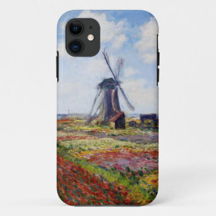 Monet Field of Tulips With Windmill iPhone 5 Case