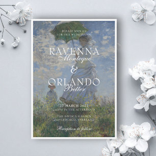 Monet Fine Art Estate Romantic Wedding Invitation