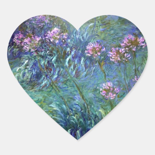Monet Fine Art Flowers Agapanthus Sticker (Front)