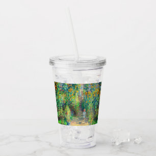 Monet Flower Garden Acrylic Tumbler