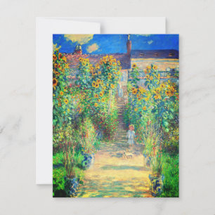 Monet Flower Garden Card