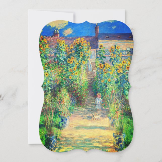 Monet Flower Garden Card (Front)