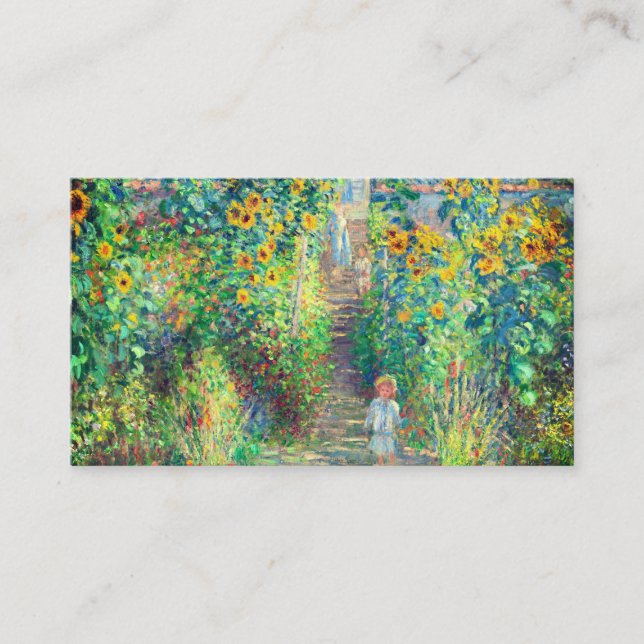 Monet Flower Garden Enclosure Card (Front)