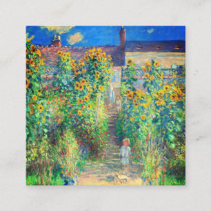 Monet Flower Garden Enclosure Card