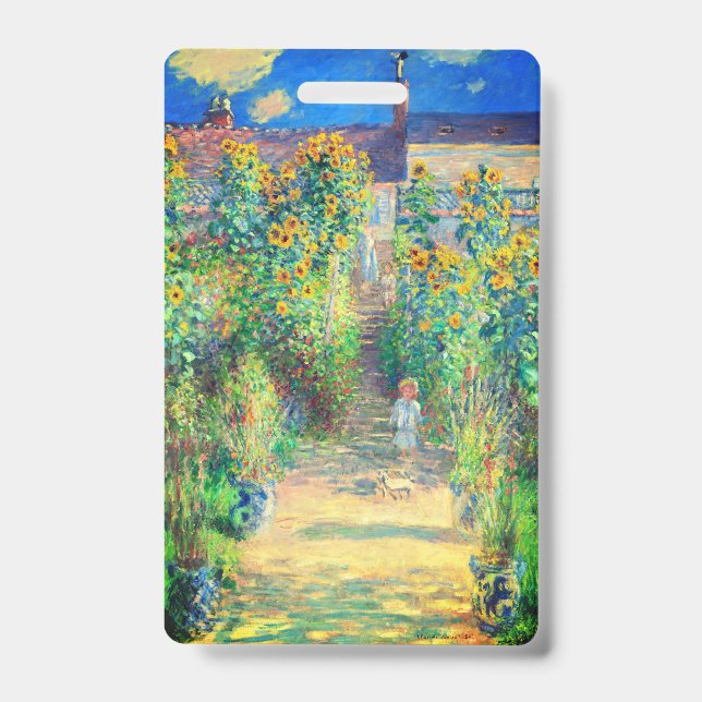 Monet Flower Garden ID Badge (Front)