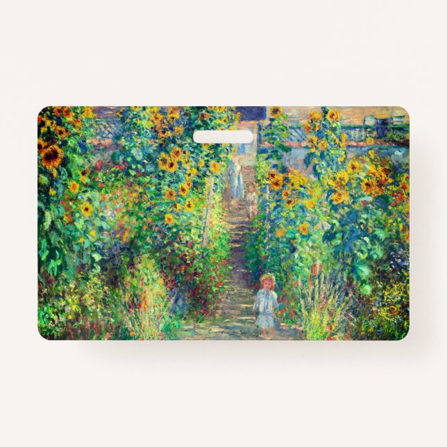 Monet Flower Garden ID Badge (Front)