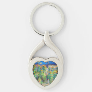 Monet Flower Garden Key Ring