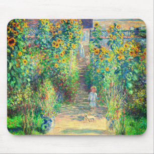 Monet Flower Garden Mouse Mat
