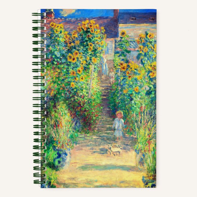 Monet Flower Garden Notebook (Front)