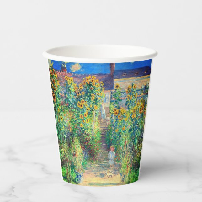Monet Flower Garden Paper Cups (Front)