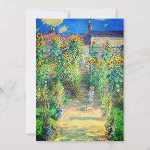 Monet Flower Garden Save The Date