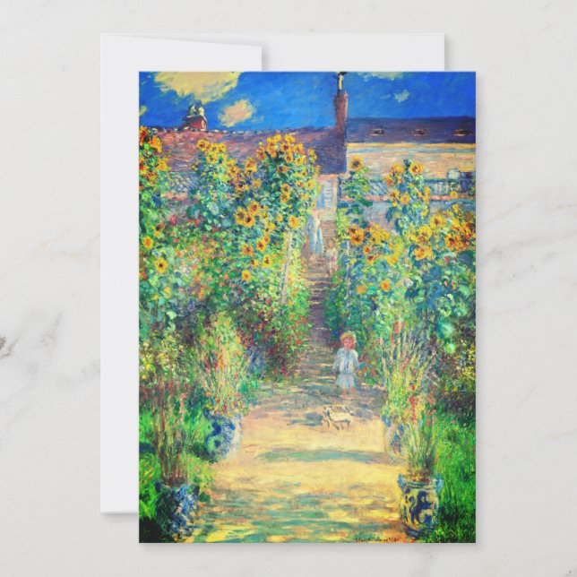 Monet Flower Garden Save The Date (Front)