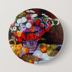 Monet Flowers and Fruit 7.5 Cm Round Badge