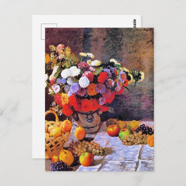 Monet - Flowers and Fruit Postcard (Front/Back)