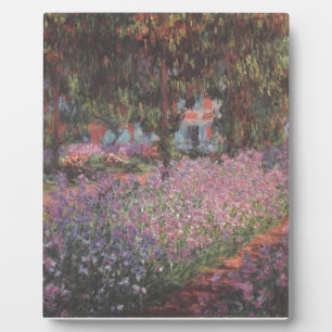 Monet flowers Artist Garden Giverny vines art Plaque