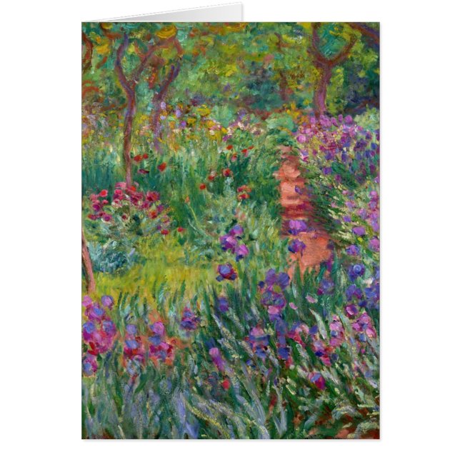 monet flowers vintage the-iris-garden-at-giverny (Front)