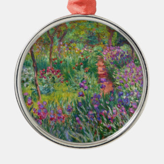 monet flowers vintage the-iris-garden-at-giverny metal tree decoration