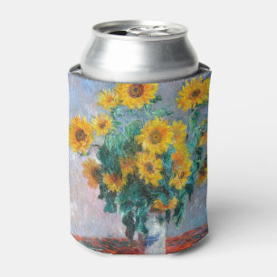 Monet France Bouquet Sunflowers Impressionist Peop Can Cooler
