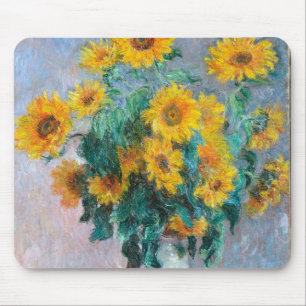 Monet France Bouquet Sunflowers Impressionist Peop Mouse Mat