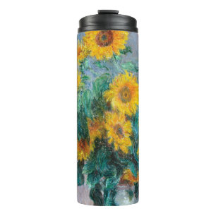 Monet France Bouquet Sunflowers Impressionist Peop Thermal Tumbler