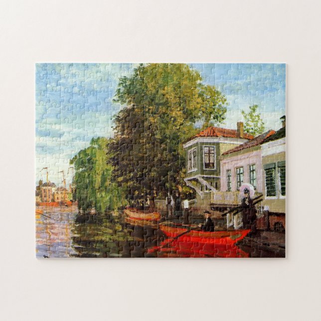Monet France The Zaan At Zaandam Impressionist Peo Jigsaw Puzzle (Horizontal)