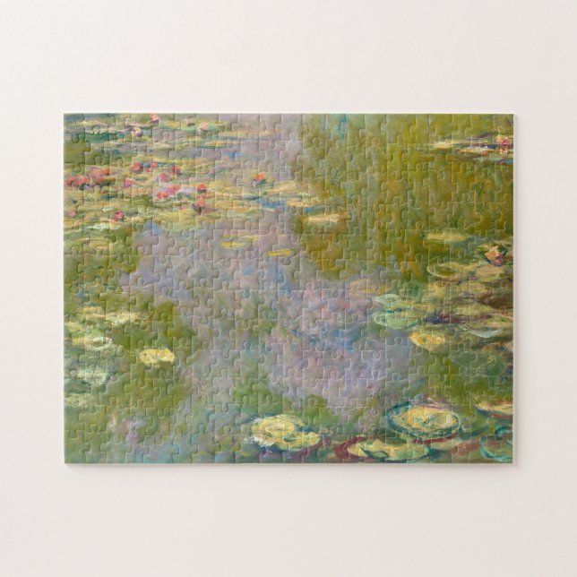 Monet France Water Lillies Impressionist People Jigsaw Puzzle (Horizontal)